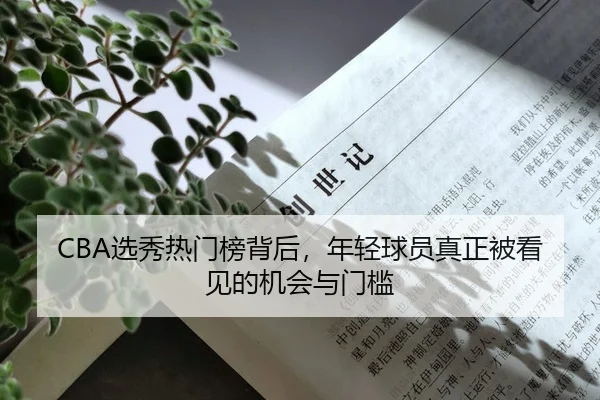 CBA选秀热门榜背后，年轻球员真正被看见的机会与门槛